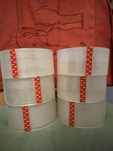 Clear tape rolls for six - clear,