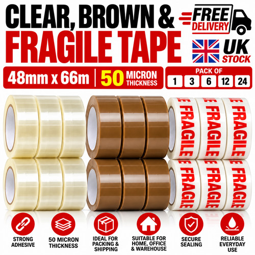 Strong brown tape parcel - strong,
