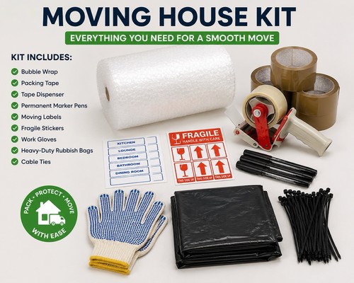 Moving house packing kit - house,