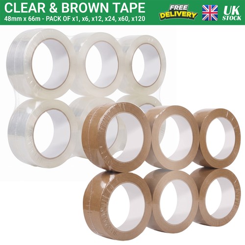 Clear brown tape 48mm - brown,